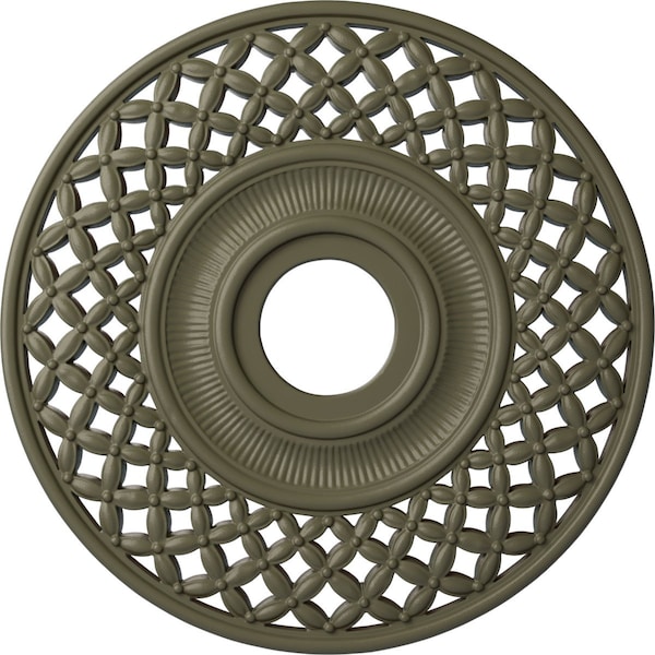 Ekena Millwork Robin Ceiling Medallion (Fits Canopies up to 6 1/4"), 22 1/4"OD x 4 3/4"ID x 1 1/4"P, Spartan Stone CM22RBSSF - main